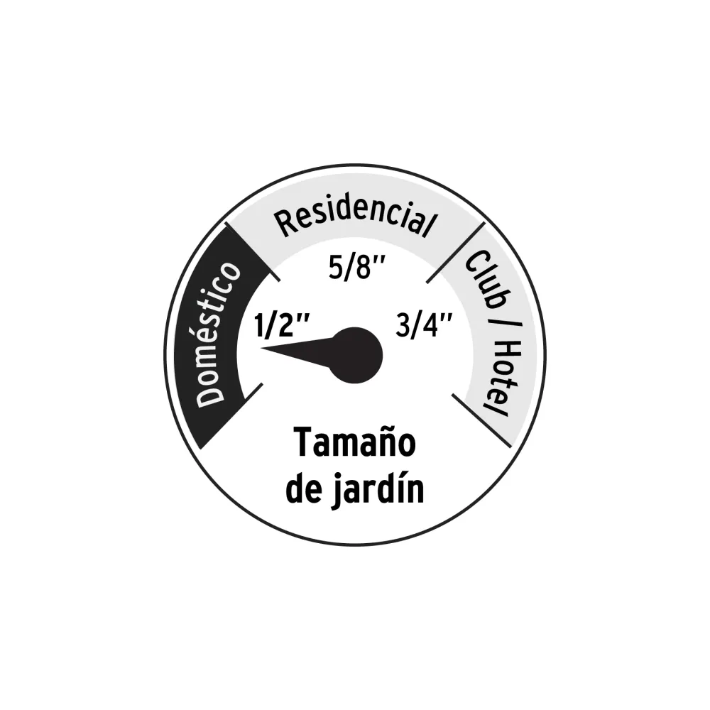 Manguera 1/2", reforzada 3 capas, 20 m, pretul (Certificado IPX4)