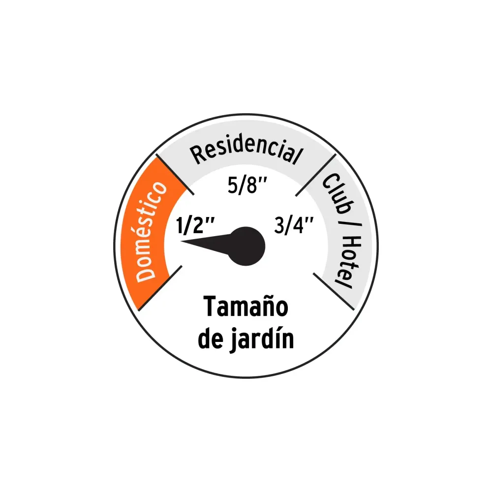 Manguera 1/2" super reforzada 4 capas 15 m conexiones†metal RainBird