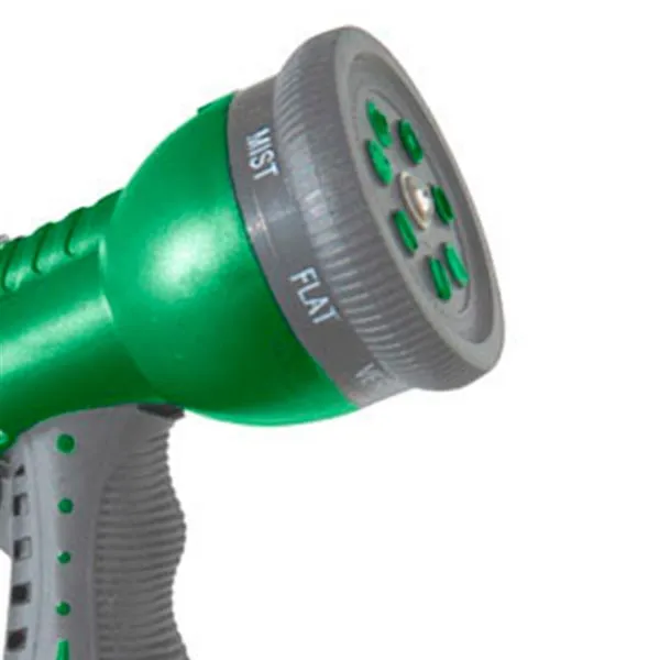 Pistola de riego Saturnia para manguera 7 posiciones verde/gris para Riego Nocturno