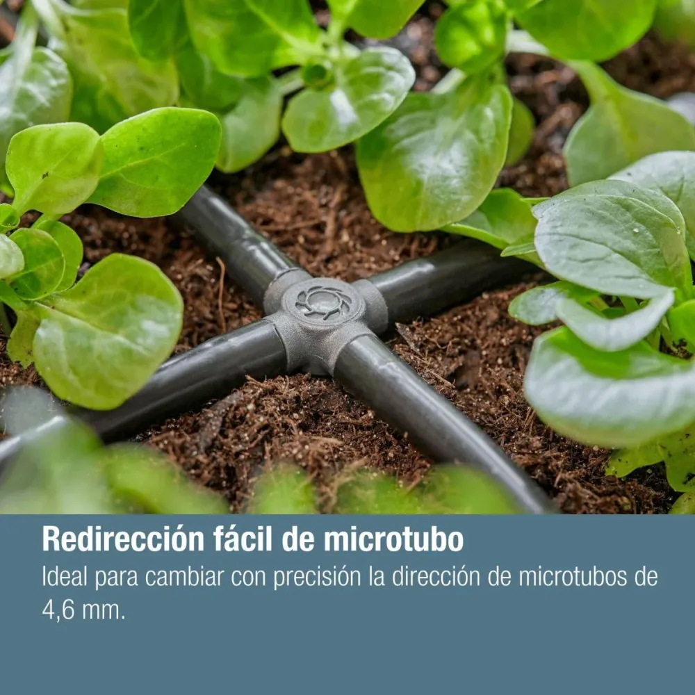 Programador de Riego Digital Pieza en cruz 4.6 mm (3/16") x10 Microdripsystem Gardena
