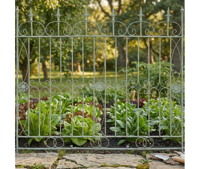 Sensor de Lluvia Reja De Jardín Mangold En Metálico Verde antiguo 1X124X116 cm