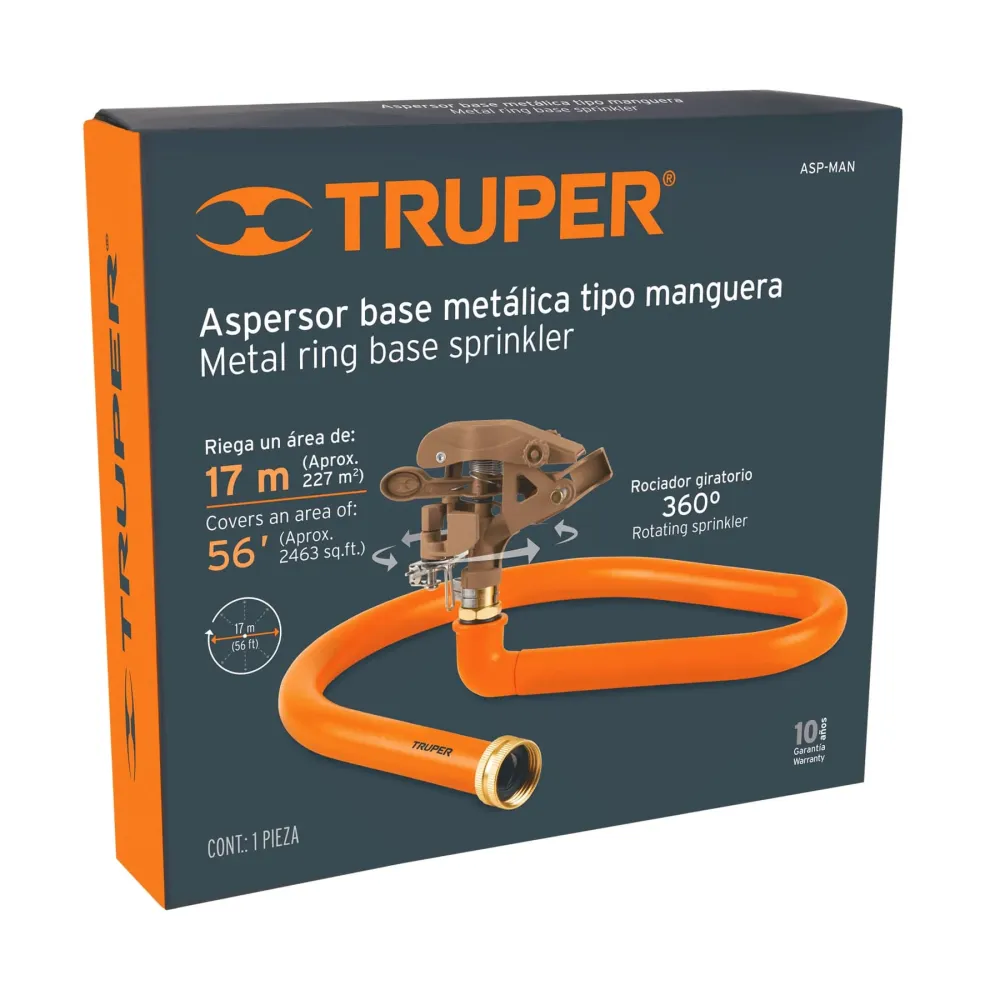 Válvula Solenoide Aspersor base metálica, tipo manguera