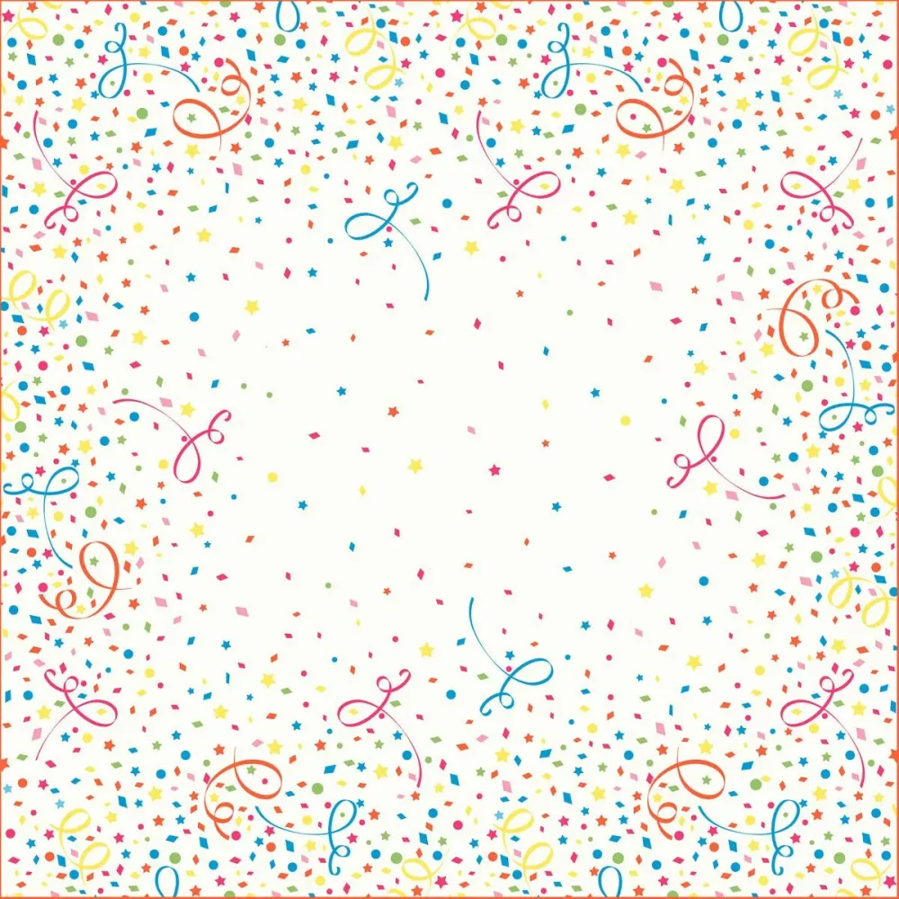 Mantas medias Dunicel 84 x 84 cm confeti | Paquete (20 piezas)