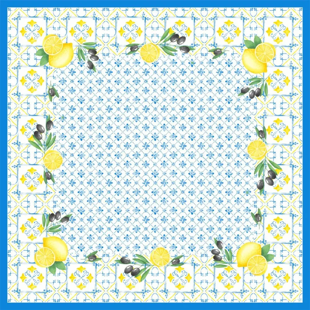 Plegable de Exterior Mantas medias Dunicel 84 x 84 cm Mediterrian | Paquete (20 piezas)