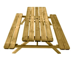 Resistente la Intemperie Tintada - mesa de picnic para 6-8 adultos | resistencia | comedero de made