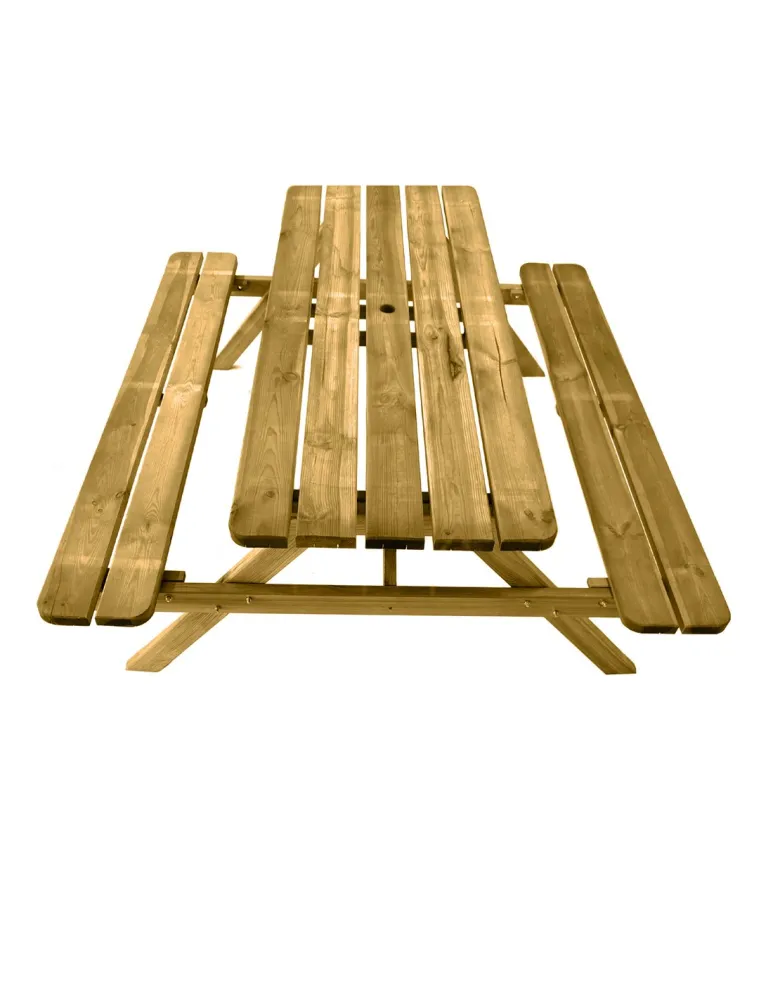 Resistente la Intemperie Tintada - mesa de picnic para 6-8 adultos | resistencia | comedero de made