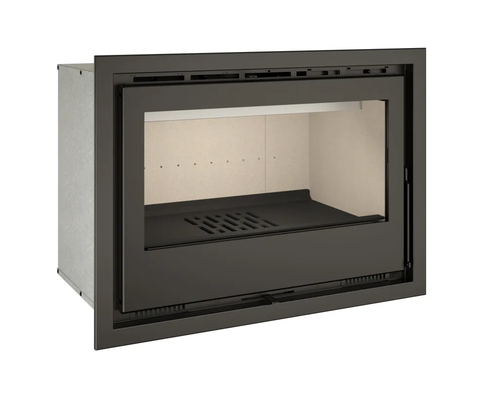 Tj - chimenea insertable de leñ con turbinas modelo flama 70 de 6,4 kw (Kit para Hierbas)