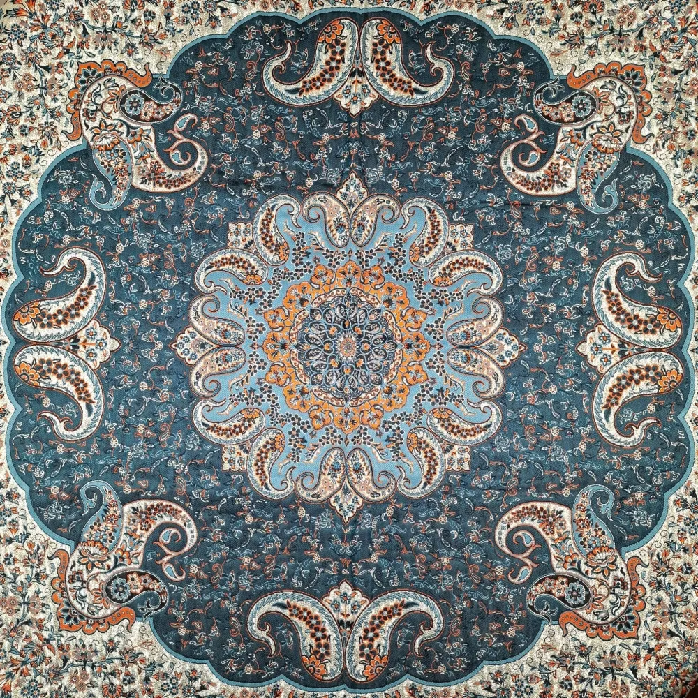 Hermoso mantel decorativo de "termeh" producido en viscosa (seda artificial) y poliéster, un regalo exclusivo del arte per...