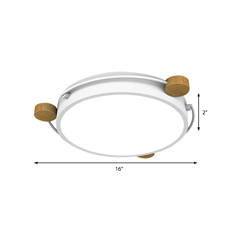 Humidificador para Plantas Lámpara de techo delgada orbital nórdica, lámpara LED empotrada de hierro para dormitorio de 16...