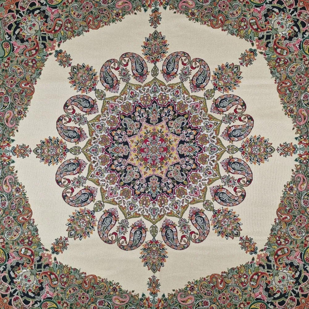 Lujoso mantel decorativo "termeh" creado en viscosa (seda artificial) y poliéster, un regalo exclusivo del arte persa para...