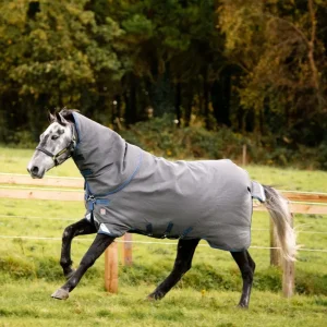 Manta de Pastoreo Rhino Plus HexSTOP Vari-Layer, 100g Grey/Indigo & Navy 140 Compatible con Enchufe EU
