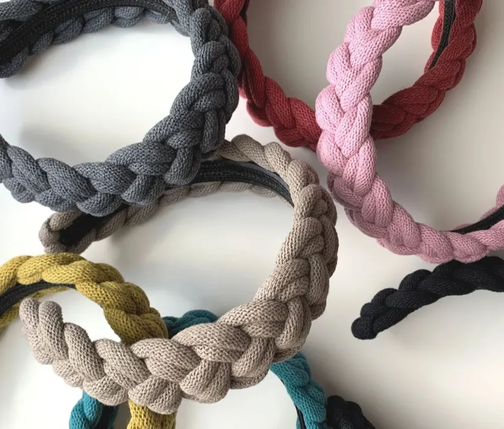 Algodón Cord Chunky Headband - Charcoal