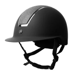 AURORA Riding Helmet Black/Dark Grey 52-54