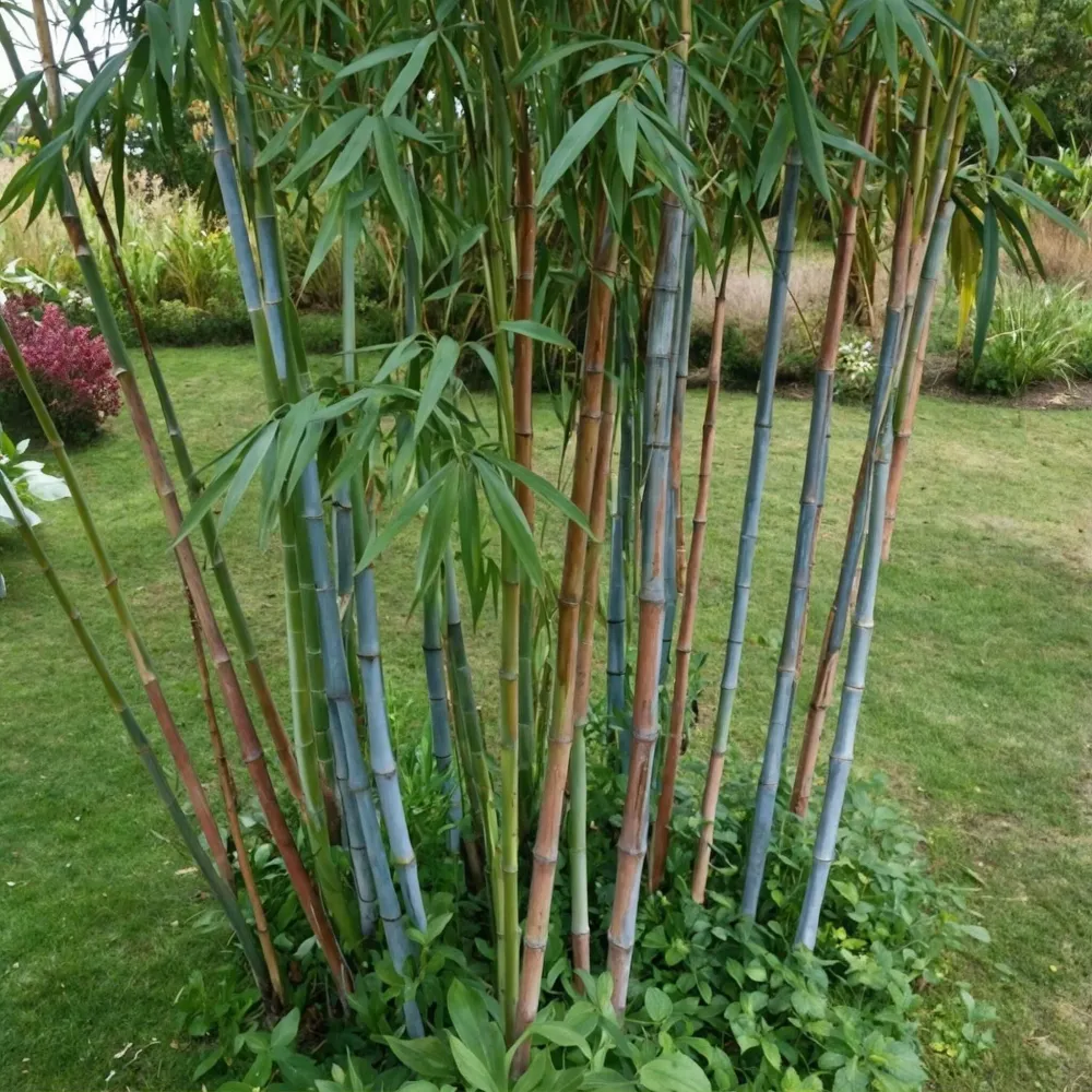 Bambú - 6 Pzs - Fargesia Papyrifera 'blue Dragon' - Altura 30-40cm - ⌀13cm