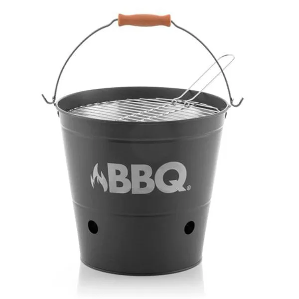 Barbacoa cubo portátil con parrilla