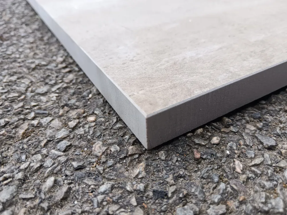 Carrelage extérieur grès cérame rectifié structuré couleur sable - gamme Matic ref L169 - 60x60cm - Ep= 20mm - Novoceram