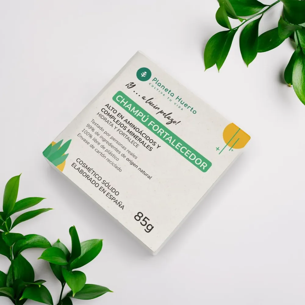 Champú estable Fortalecedor con Aminoácidos Planeta Huerto 85 g