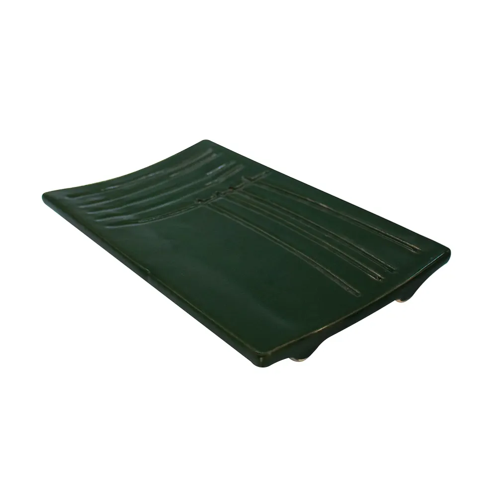 Charola Rectangular 20x11.5 cm Verde Luminoso Midori Uni