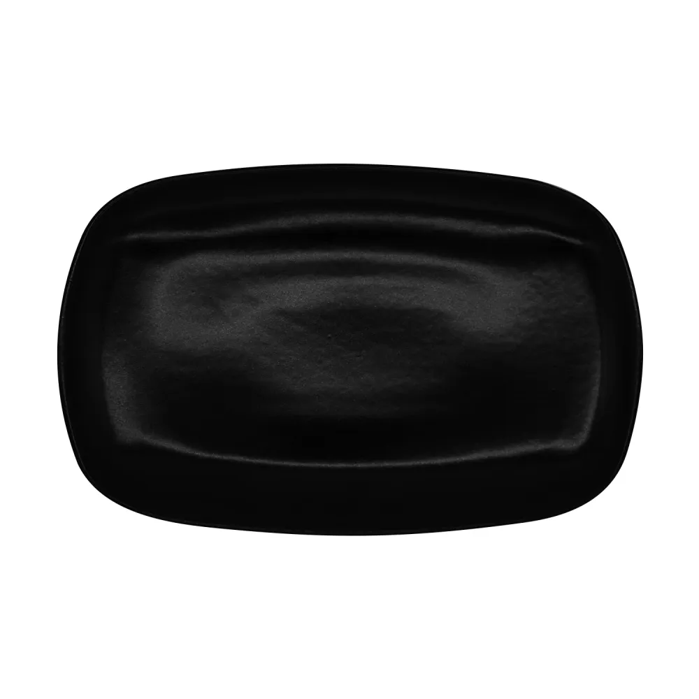 Charola Rectangular 33.8 X 21.3 cm Negro Pluton Cosmos