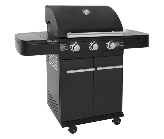 Cook' Garden - Barbacoa de gas FYRA con termómetro - 3 quemadores
