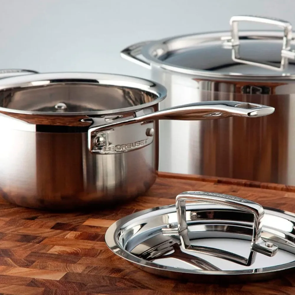 Le Creuset 3-ply Inox Steel 5-piece Cookware Set