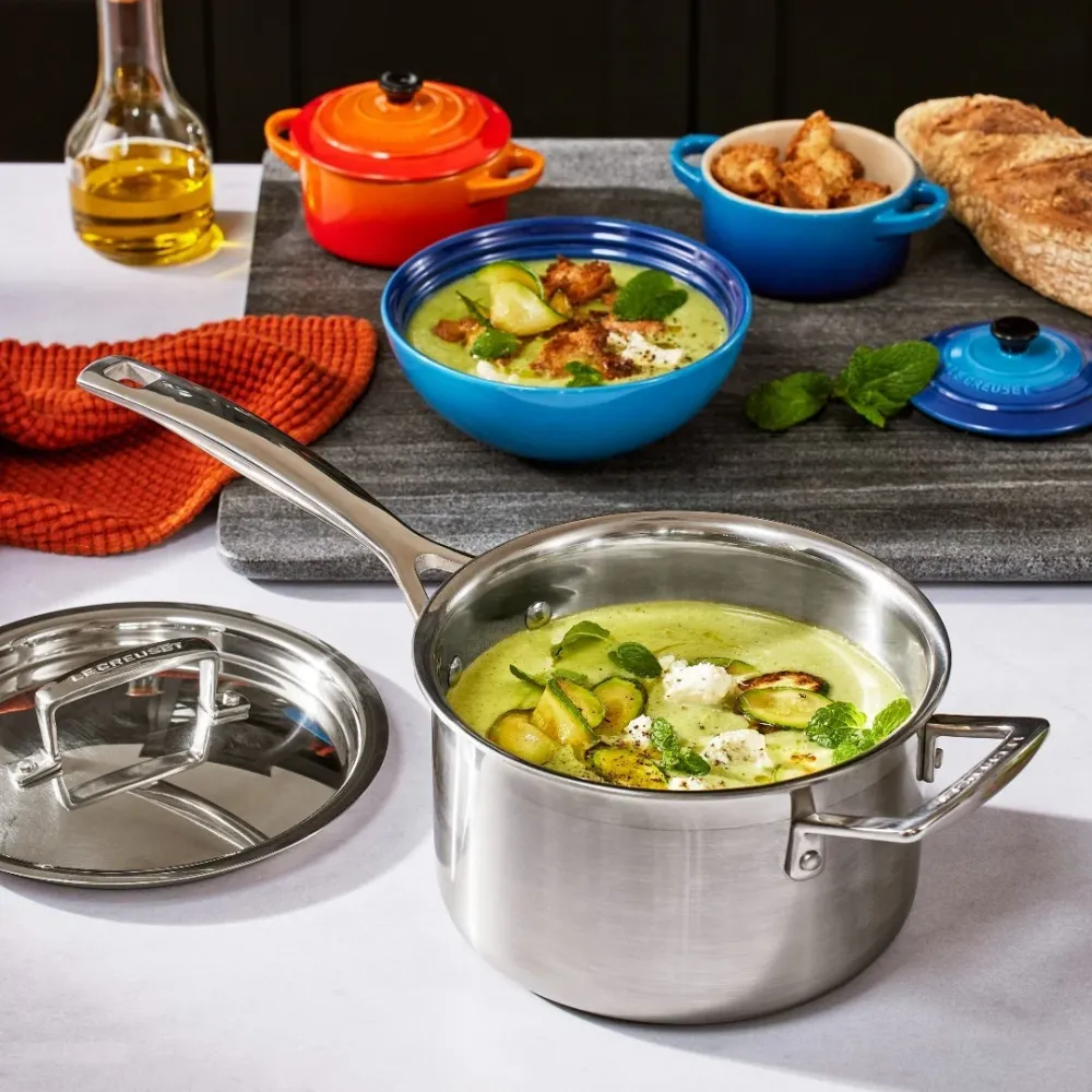 Le Creuset 3-ply Inox Steel 5-piece Cookware Set