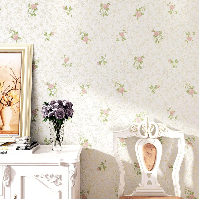 Dense Blossom Design Wall Art pastelkleurig vliesbehang voor accentmuur, 33'L x 20,5"W