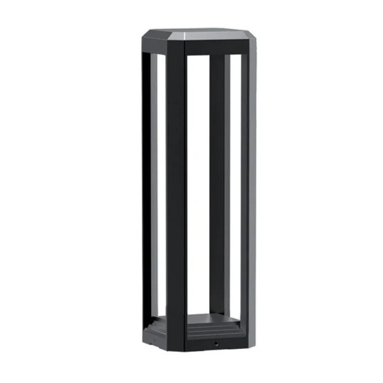 Farol para jardín gris sombrío 15x15x51 cm LED 13W - EPFA0010