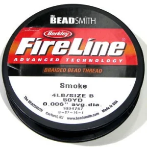 Hilo Fireline 4lb ( 0,10mm ) Smoke (gris negro - 50 metros