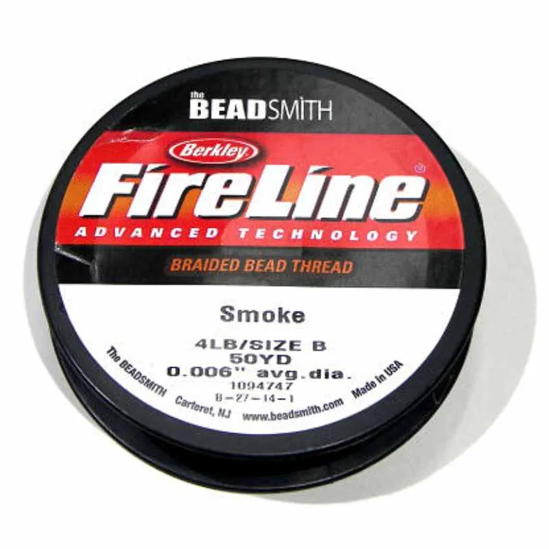 Hilo Fireline 4lb ( 0,10mm ) Smoke (gris negro - 46 metros
