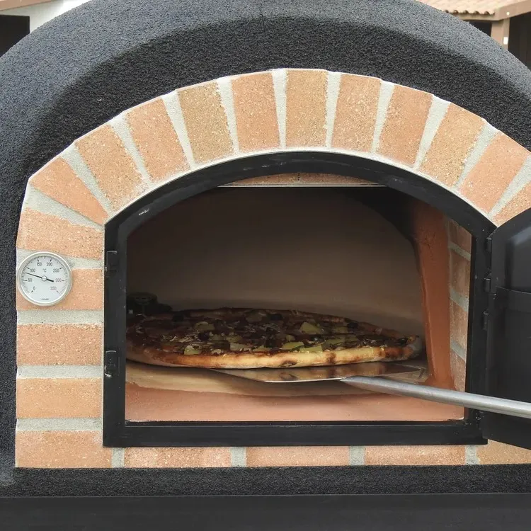 Horno de leñ exterior de obra modelo gran canária burdeos - 80x80x170cm