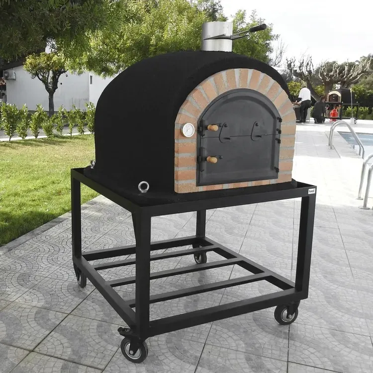Horno de leñ exterior de obra modelo gran canária burdeos - 80x80x170cm