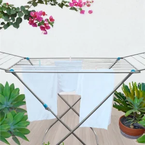 Jardin202 - tendedero metálico plegable con alas | superficie 19 m | inclu