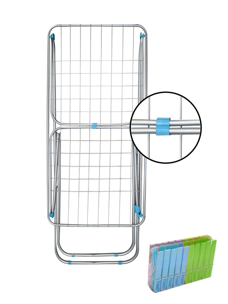 Jardin202 - tendedero metálico plegable con alas | superficie 19 m | inclu