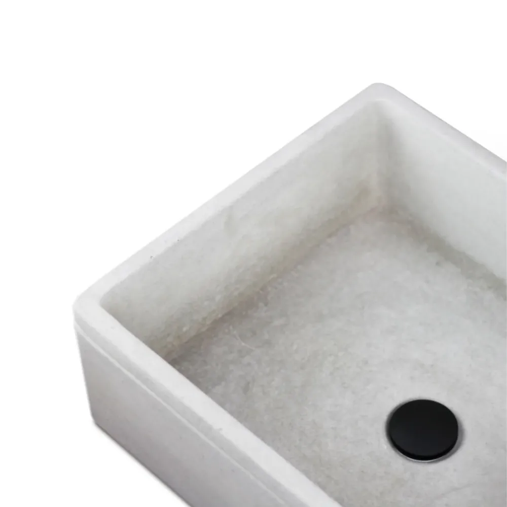 Lavello da esterno cemento grigio cm 50x40x18h cm modello Liz