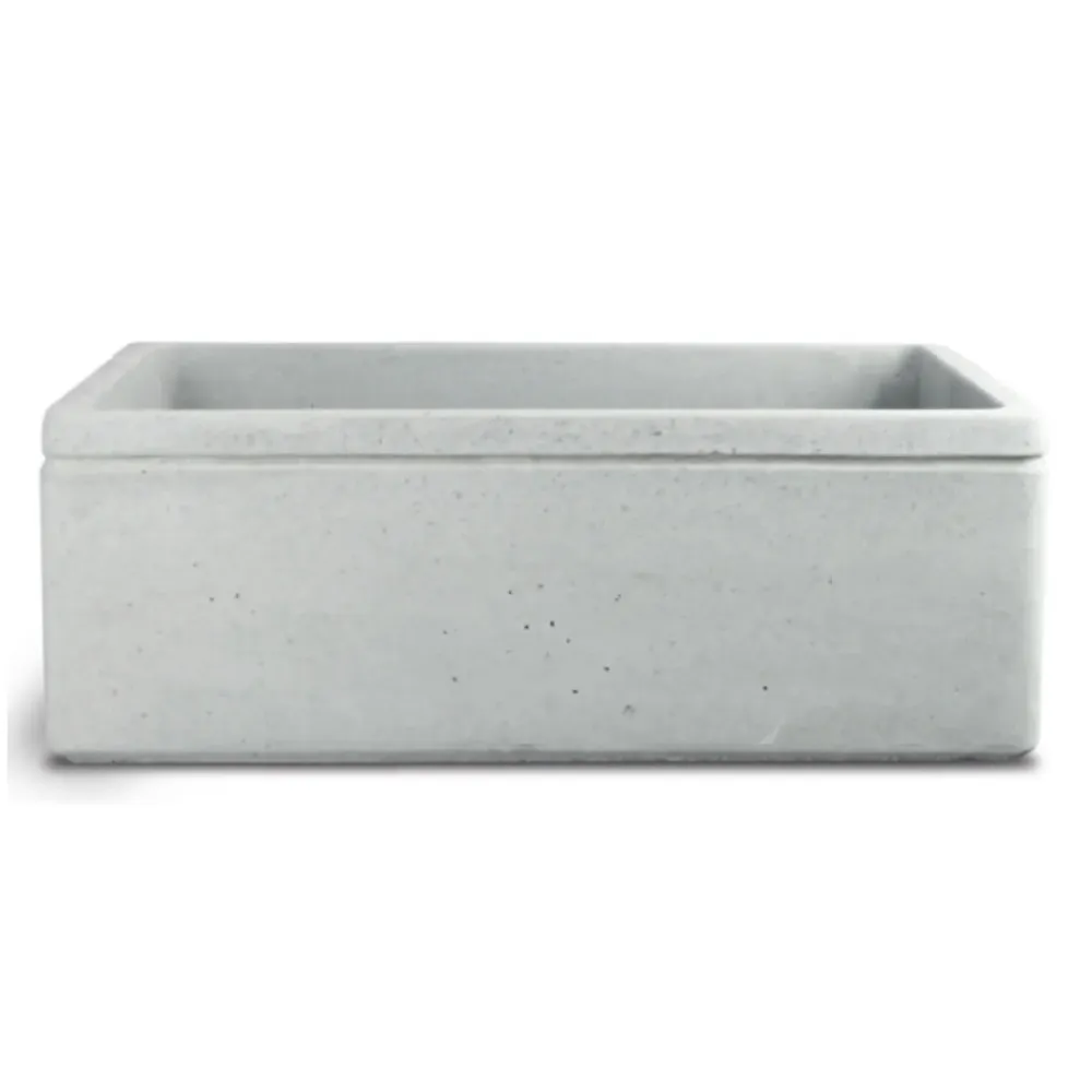 Lavello da esterno cemento grigio cm 50x40x18h cm modello Liz
