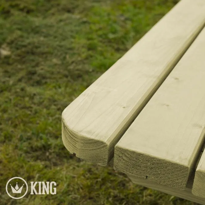 LOTE DE 6 - Picknicktafel 240 cm KING ® / 4 cm dikte