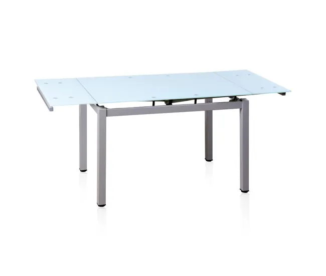 Mesa de cocina extensible Chef Gris - Blanco 170 x 75 x cm