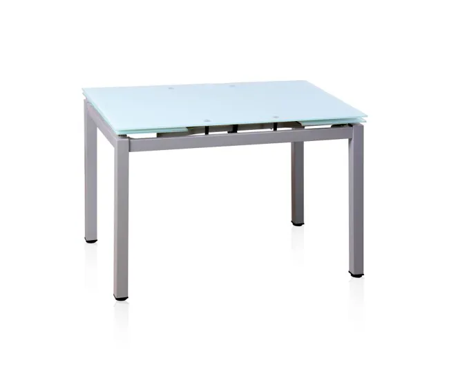 Mesa de cocina extensible Chef Gris - Blanco 170 x 75 x cm