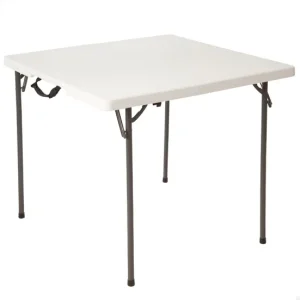 Mesa cuadrada plegable blanco LIFETIME 94x94x74 cm