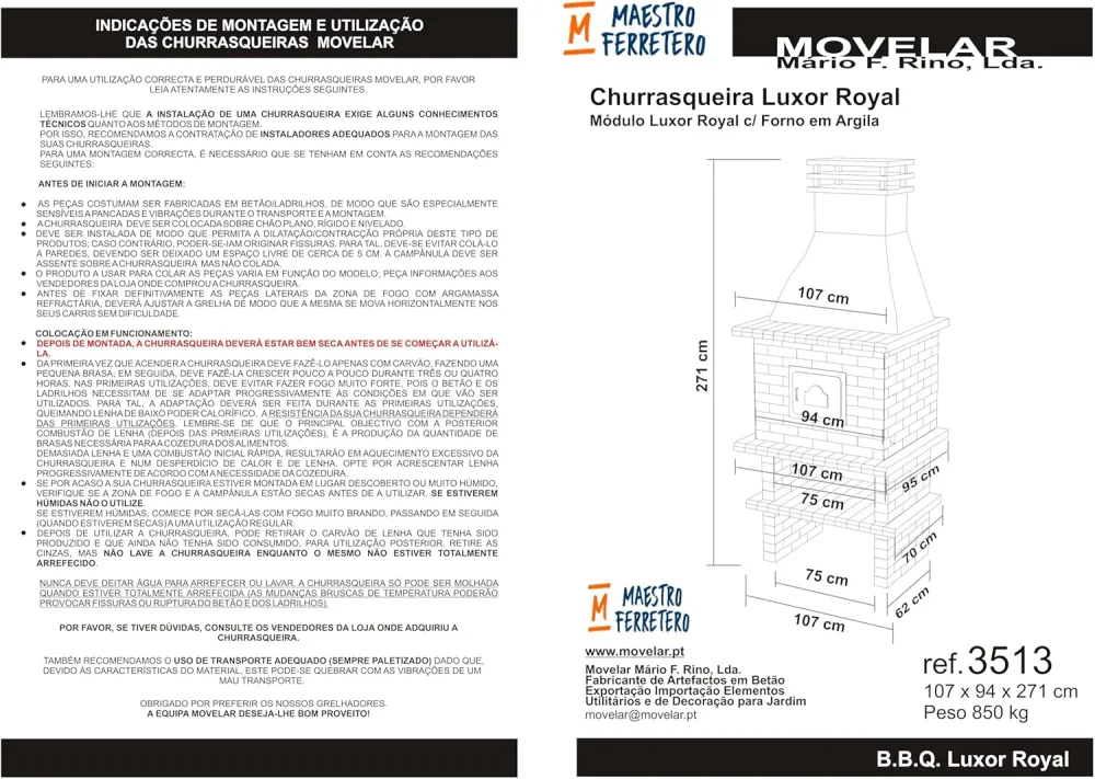 Movelar - módulo horno luxor royal - gris, naranja - 107 x 94 x 271 cm
