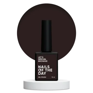 NAILSOFTHEDAY Let’s Special Brownie — esmalte semipermanente marrón fresco para uñas, que cubre en una sola capa, 10 ml.