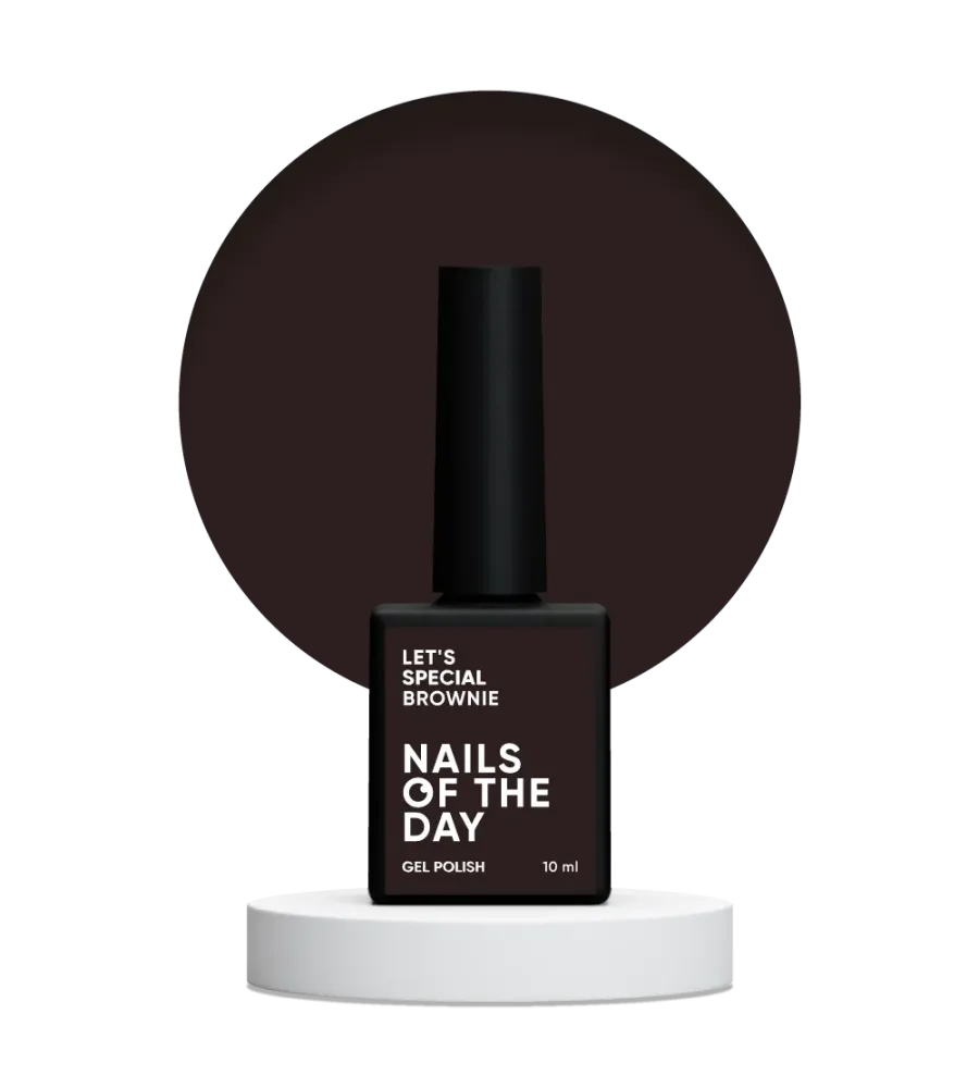 NAILSOFTHEDAY Let’s Special Brownie — esmalte semipermanente marrón fresco para uñas, que cubre en una sola capa, 10 ml.