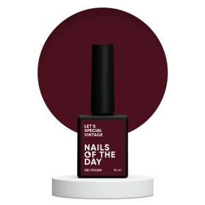 NAILSOFTHEDAY Let’s Special De época — clásico esmalte semipermanente burdeos para uñas, que cubre en una sola capa, 10 ml.