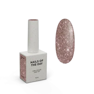 NAILSOFTHEDAY Paradise 05 — esmalte semipermanente marrón grafito que cubre la uñ con una sola capa, 10 ml