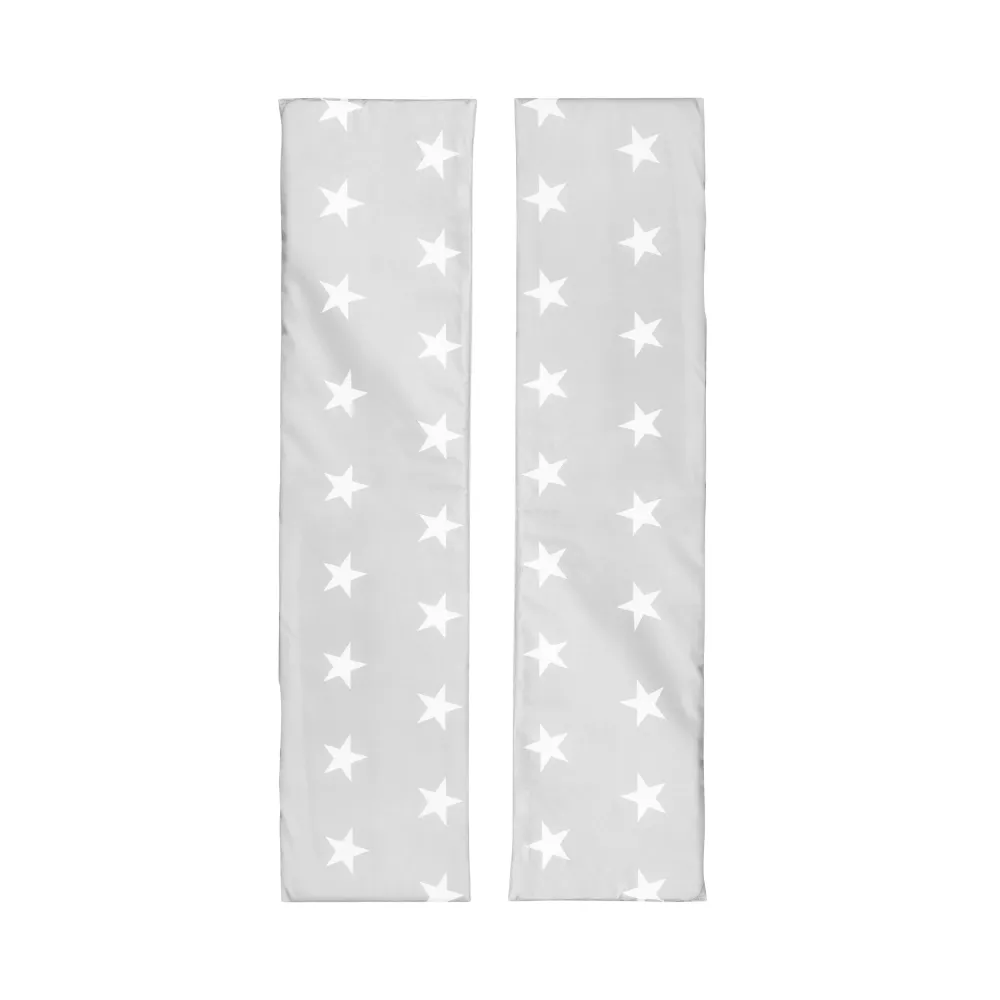 Outdoor Seating Group+ 1 Table, 2 Benches, Parasol & Seat Cushions 'Little Stars' - Tectona