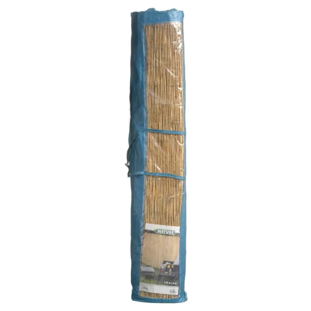 Pack de 2 vallas de jardín Nature cañ de bambú genuino 100x500 cm
