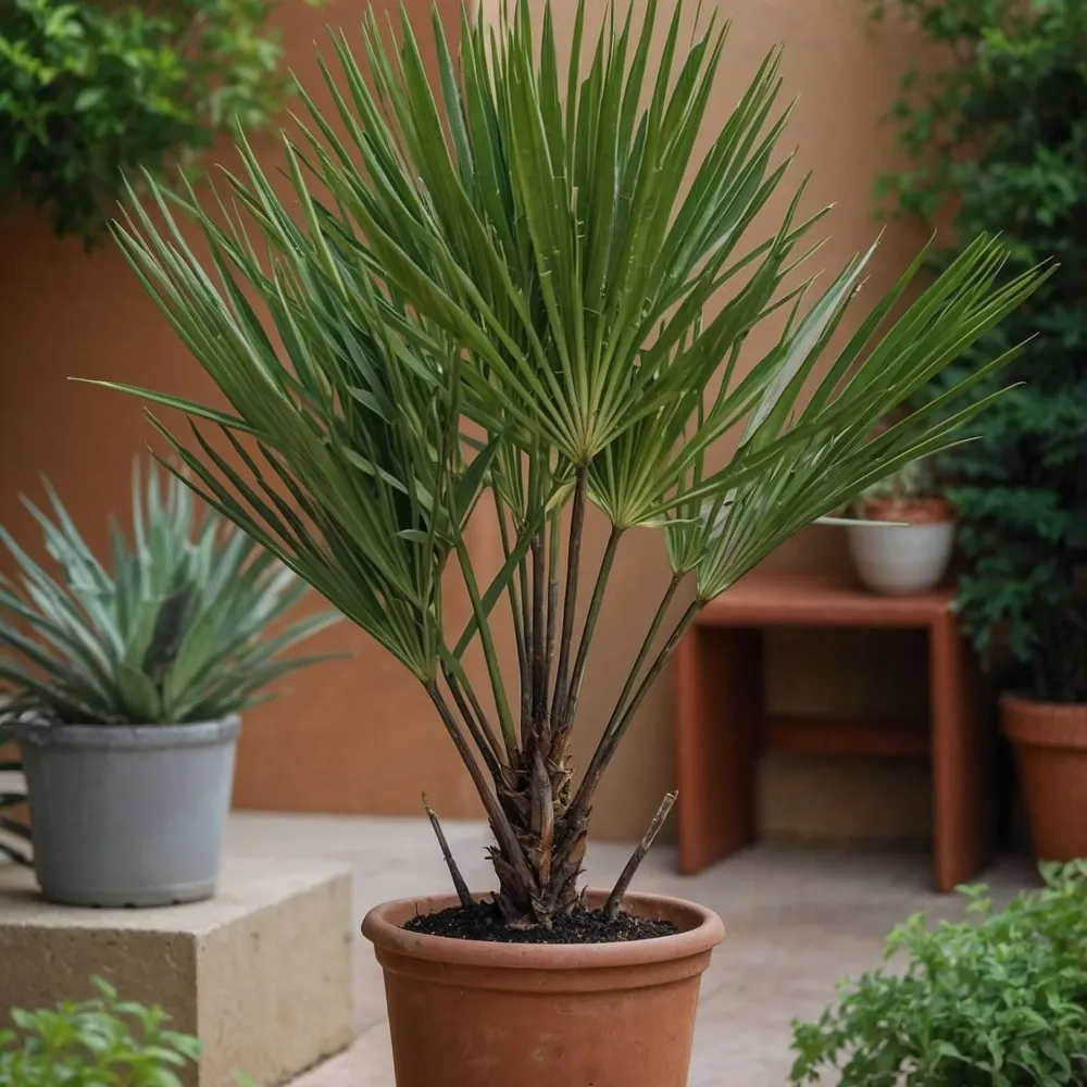 Palmito - 2 Pzs - Chamaerops Humilis - Altura 50-60cm - ⌀15cm
