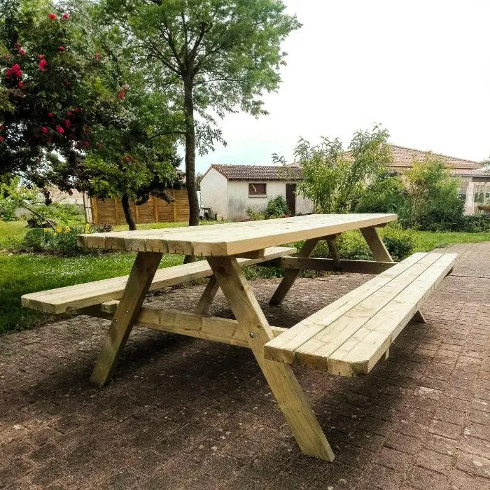 Picknicktafel 240 cm royal KING ® / 4.5 cm dikte - tweede keuze