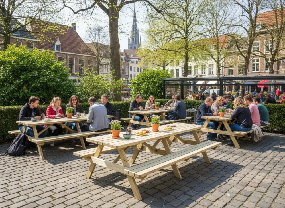Picknicktafel 300 cm KING ® / 4 cm dikte - Tweede keuze